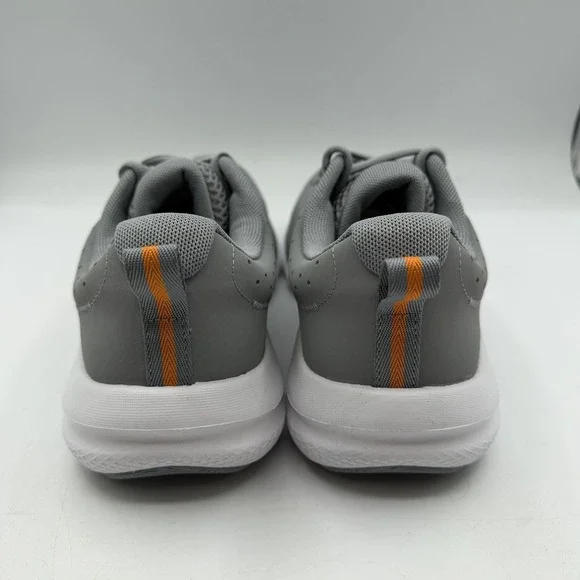 Under Armour UA Charged Assert 10 Shoes Mens 9.5 Grey/Orange Running Sneakers